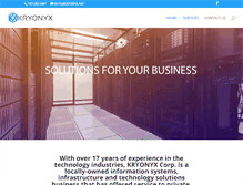 Tablet Screenshot of kryonyx.net